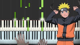 Naruto Ending 1  Wind Piano Tutorial Lesson [upl. by Elorac]