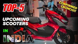 Top 5 Upcoming Scooters in India 20242025 🔥 New Scooters Launch in India  Features amp Launch Dates [upl. by Auberbach]