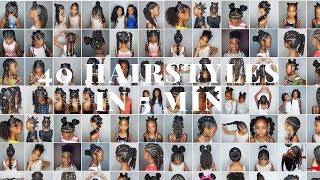 40 hairstyles for Girls in 5 min ENJOY [upl. by Niarb795]