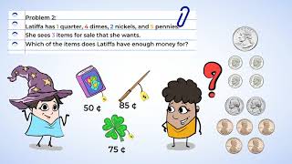 Mias Mighty Magic Shop—Solving Money Word Problems  MightyOwl Math  2nd Grade [upl. by Eidna503]