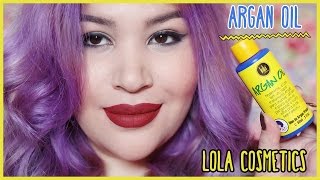 ÓLEO ARGANPRACAXI ARGAN OIL  LOLA COSMETICS NoLow Poo [upl. by Jaddo]