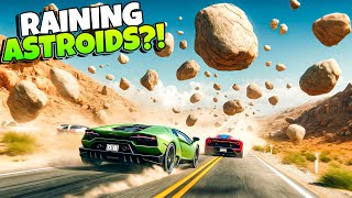 Can We Escape RAINING ASTROIDS in BeamNG Drive Chaos Mod [upl. by Novah]