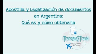 Cómo apostillar documentos en Argentina 🇦🇷 ejemplo Antecedentes Penales [upl. by Elsey298]