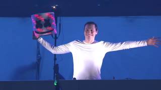 Marshmello FINALLY reveals himself at EDC Las Vegas 2016 [upl. by Him332]