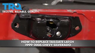 How to Replace Tailgate Latch 19992006 Chevy Silverado [upl. by Manara]