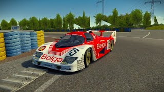 Assetto Corsa Porsche 936C 1983 at Le Mans hotlap [upl. by Eedoj]