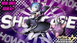 REM MAID WAIFU SHOWCASE  All Star Tower Defense Roblox [upl. by Samy]