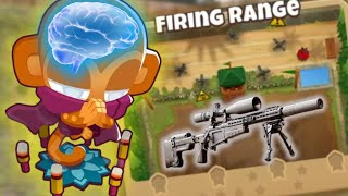 Using PSIs MIND to SNIPE bloons on FIRING RANGE [upl. by Ayek]