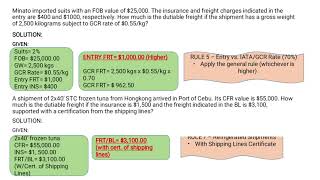 How to solve Dutiable Insurance amp Dutiable Freight🤔 [upl. by Ahsirtal]