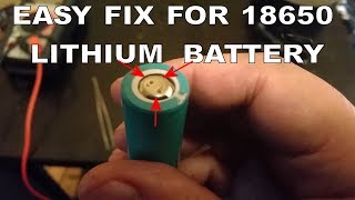 EASY FIX FOR A DEAD NOT CHARGING LITHIUM 18650 BATTERY FROM A CORDLESS TOOL BATTERY PACK  PART 2 [upl. by Aneles802]