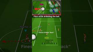 Tutorial  Finesse Dribble Flick while dribbling the ball 😱🥶by Neymar jr efootball efootball2025 [upl. by Elman576]