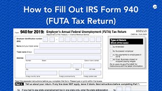 How to Fill out IRS Form 940 FUTA Tax Return [upl. by Latyrc]