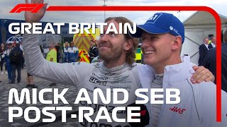 Vettel Congratulates Schumacher On His First F1 Points  2022 British Grand Prix [upl. by Ledba]