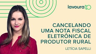 Como cancelar e corrigir uma Nota fiscal eletrônica de produtor rural [upl. by Llenrac]