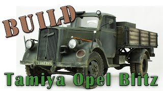 Tamiya Opel Truck Model Build [upl. by Repard298]