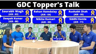 GDC TOPPERS TALK  GPAT2022  AIR 3 4 5 8 9 11  GPAT PREPARATION STRATEGY [upl. by Devlin]