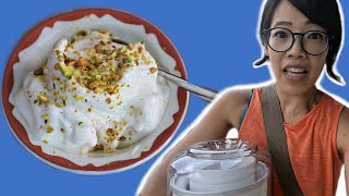 BOOZA  How to Make STRETCHY Ice Cream With a Thrift Store Ice Cream Maker  Will it Work [upl. by Adin]