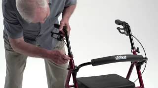 Drive Medical  Adjustable Height Rollator [upl. by Akeem]