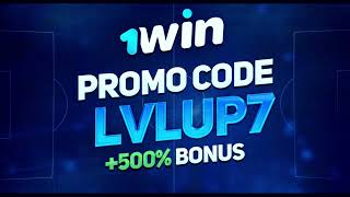 1WIN PROMO CODE LVLUP7  500  CASHBACK Bonus on 1win [upl. by Alhak818]