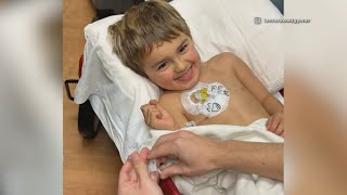 Family of 4yearold battling rare disease encourages blood donations [upl. by Yruok]