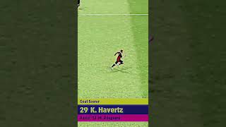 Kai Havertz Goal v Man City 😈🔥 efootballefootball2024shortsfeedyoutubeshortskaihavertzpes [upl. by Aneed]