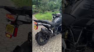 BMW R1250GS with AKRAPOVIC EXHAUST 🚀🔥 motorcycle moto bmw bmwmotorrad akrapovic [upl. by Revlys]