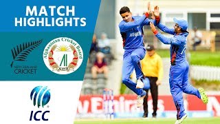 Afghanistan Smash Hosts NZL  New Zealand vs Afghanistan  U19 Cricket World Cup 2018  Highlights [upl. by Ariak]