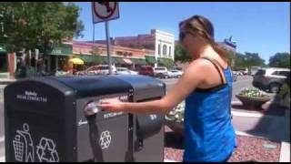 BigBelly Solar  Trash Compacting Recycling Units in Fort Collins [upl. by Nevarc]