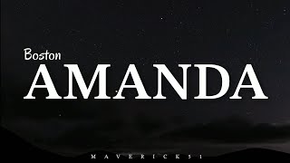 Amanda LYRICS by Boston ♪ [upl. by Zinah]