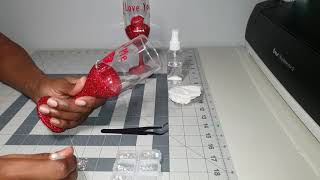 DIY Applying Rhinestones on Glass [upl. by Minton]