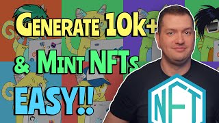 How To Create An ENTIRE NFT Collection 10000 amp MINT In Under 1 Hour Without Coding Knowledge [upl. by Llehsyar]