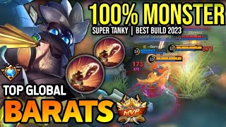 BARATS BEST BUILD 2023  TOP GLOBAL BARATS GAMEPLAY  MOBILE LEGENDS✓ [upl. by Tamanaha]