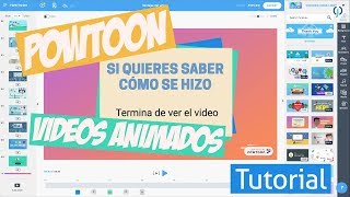 Powtoon Revisión Tutorial Español [upl. by Alliscirp]