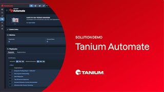 Demo Tanium Automate [upl. by Adelbert495]