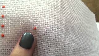 Cross Stitch 23  Pin Stitch  Pinhead Stitch Tutorial [upl. by Hussey573]