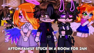 Afton Family Stuck in a Room for 24h  Afton Family  Gacha Club [upl. by Notyal300]