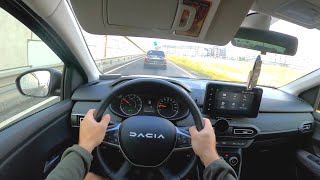 2023 Dacia Logan  POV Drive Binaural Audio [upl. by Joliet]