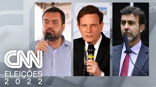 Pesquisa Ipec para governo do RJ Castro e Crivella têm 16 Freixo 15  LIVE CNN [upl. by Oglesby448]