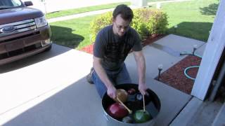 Water Gourd Marimba Demonstration by Adam Riviere [upl. by Aeirdna940]