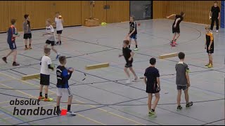 Handballtraining 1112 years Focus Defense [upl. by Ten848]