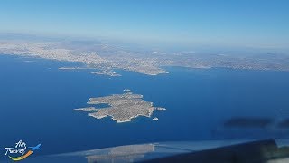 Approach landing amp taxi at Athens ATH  cockpit ✈ [upl. by Acirej]