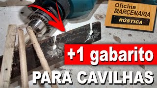 Como fazer cavilha gabarito para cavilhas diy faça você mesmo oficina marcenaria rústica [upl. by Suivatal]