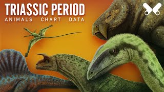 TRIASSIC PERIOD Animals size comparison and data Paleoart [upl. by Bore]