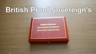 Proof Gold Sovereign coins collection [upl. by Treb]