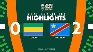 Gabon 🆚 DR Congo  Highlights  TotalEnergiesAFCONQ2023  MD5 Group I [upl. by Assenaj]