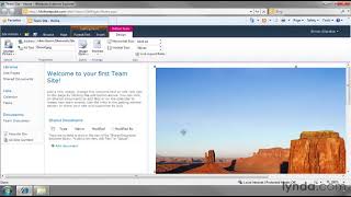 SharePoint Tutorial  How to edit a home page [upl. by Nagek511]