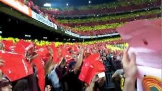 Emocionante Mosaico en el Camp Nou con la Señera Catalana y Canto Himno Barça quota cappellaquot [upl. by Theobald135]