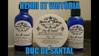 Henri et Victoria Duc de Santal Review and full shave Gillette Sheraton DE [upl. by Anuqahs]