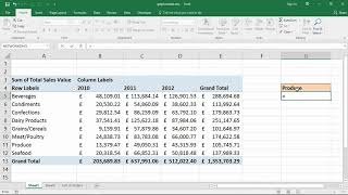 Excel GETPIVOTDATA Function to Pull Data from a PivotTable [upl. by Sammer]