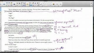 Ch1 Annotation Lord of the Flies [upl. by Clemens]